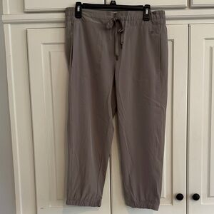 Apana Women's size L Taupe Ankle Jogger Pants